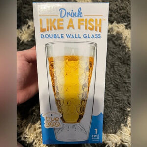 NIB Double Wall Drinking Glass